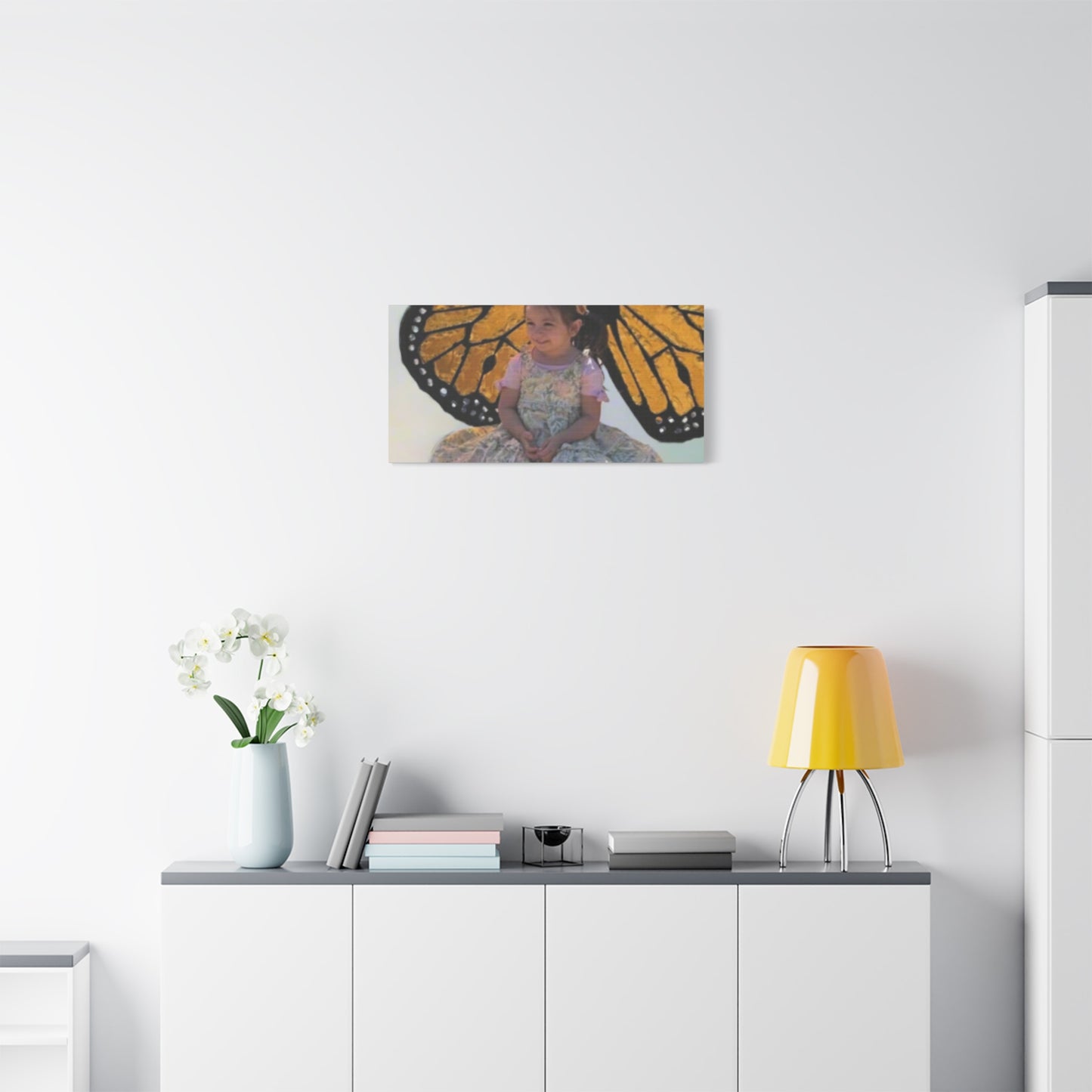 Canvas Print - Monarch Butterfly Wings & Joyful Child - Find Your Wings Collection