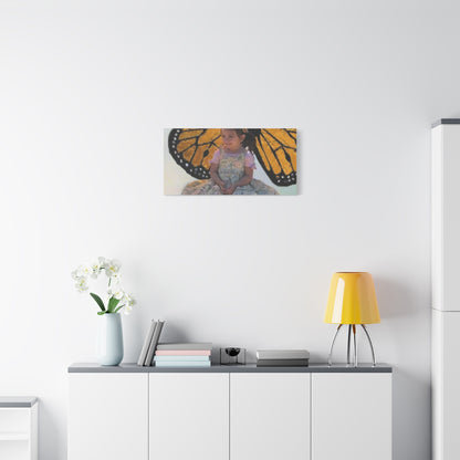 Canvas Print - Monarch Butterfly Wings & Joyful Child - Find Your Wings Collection
