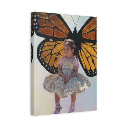 Canvas Print - Monarch Butterfly Wings & Joyful Child - Find Your Wings Collection