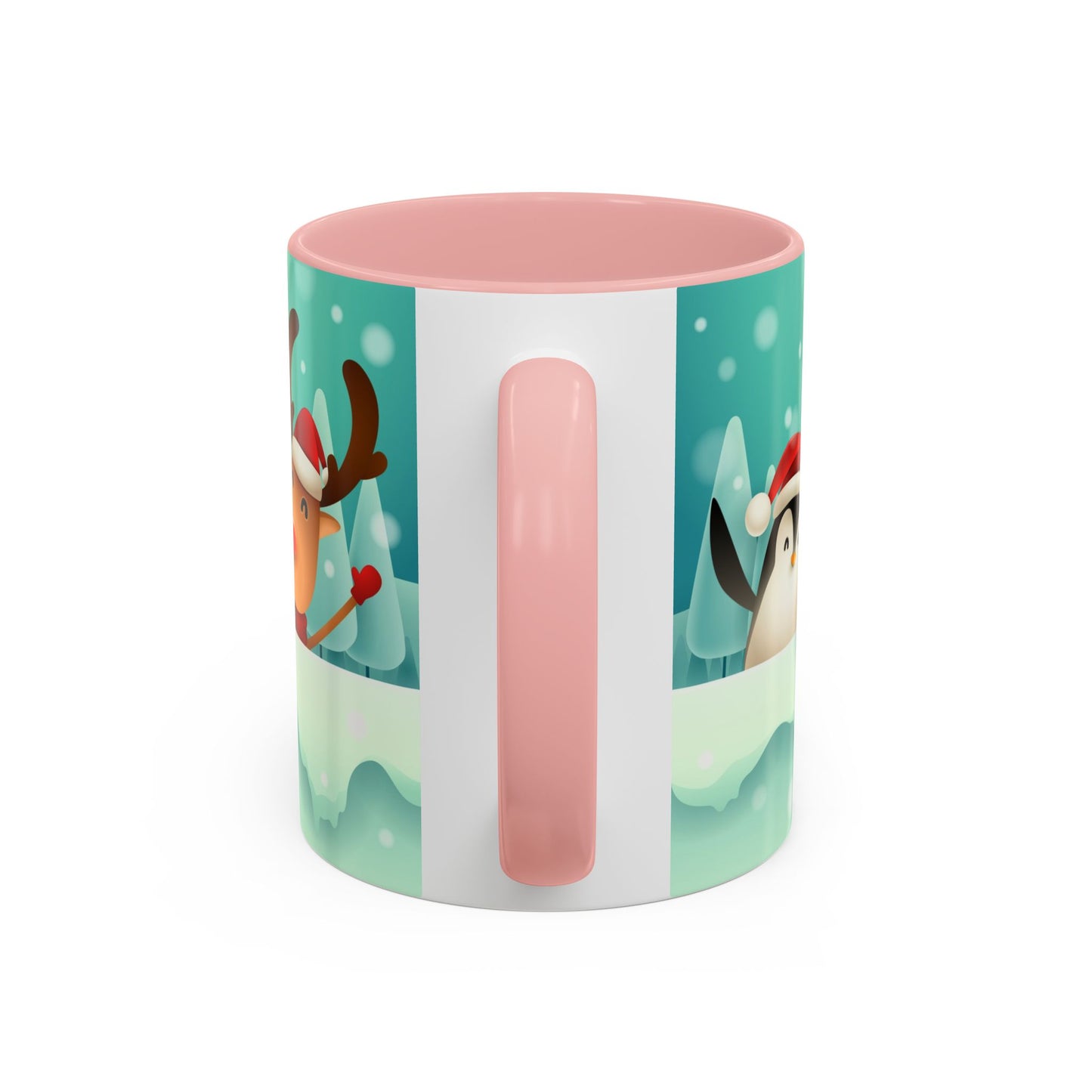 Festive Animal Friends Coffee Mug - Winter Holiday Theme