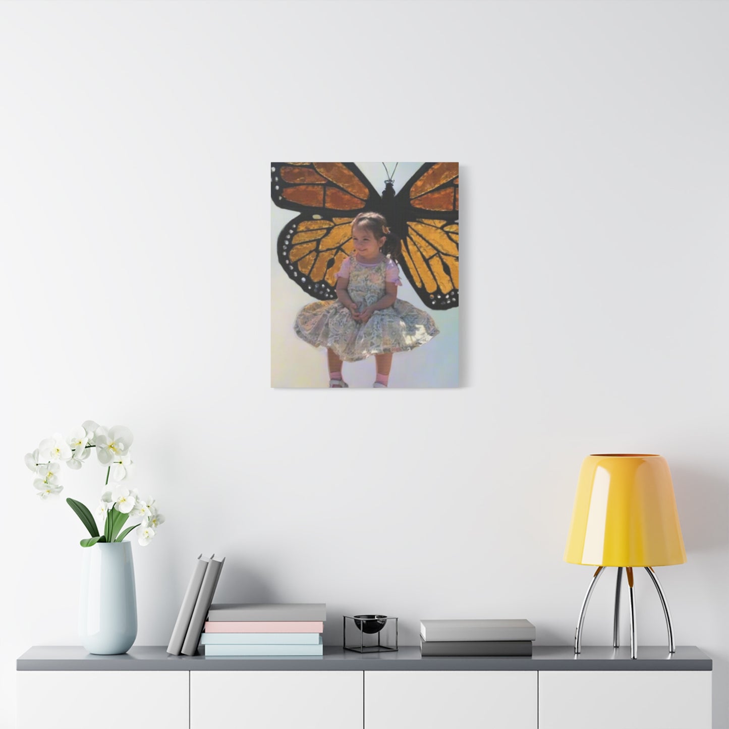 Canvas Print - Monarch Butterfly Wings & Joyful Child - Find Your Wings Collection