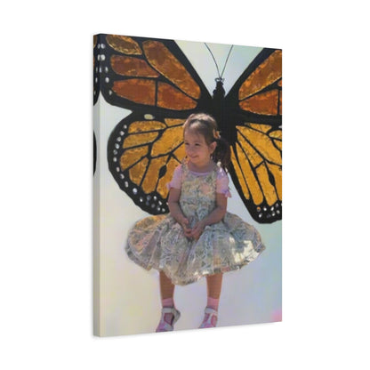 Canvas Print - Monarch Butterfly Wings & Joyful Child - Find Your Wings Collection
