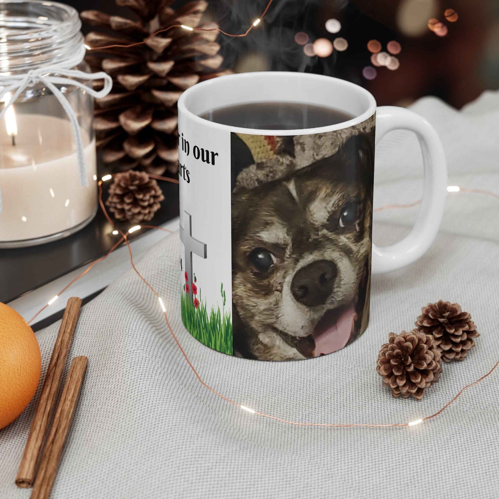 Memorial Pet Mug - Forever in Our Hearts 11oz