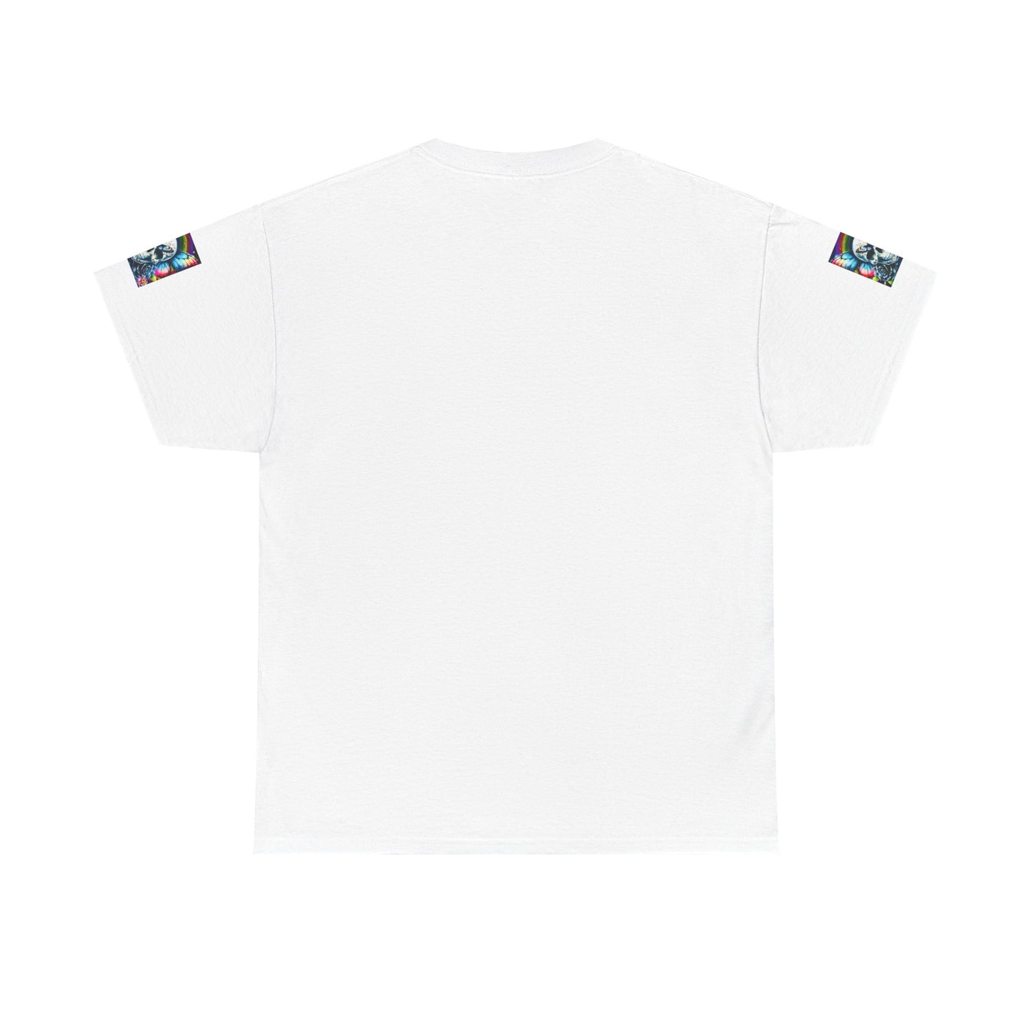 Skull Tee - Bright & Colorful Butterfly Design