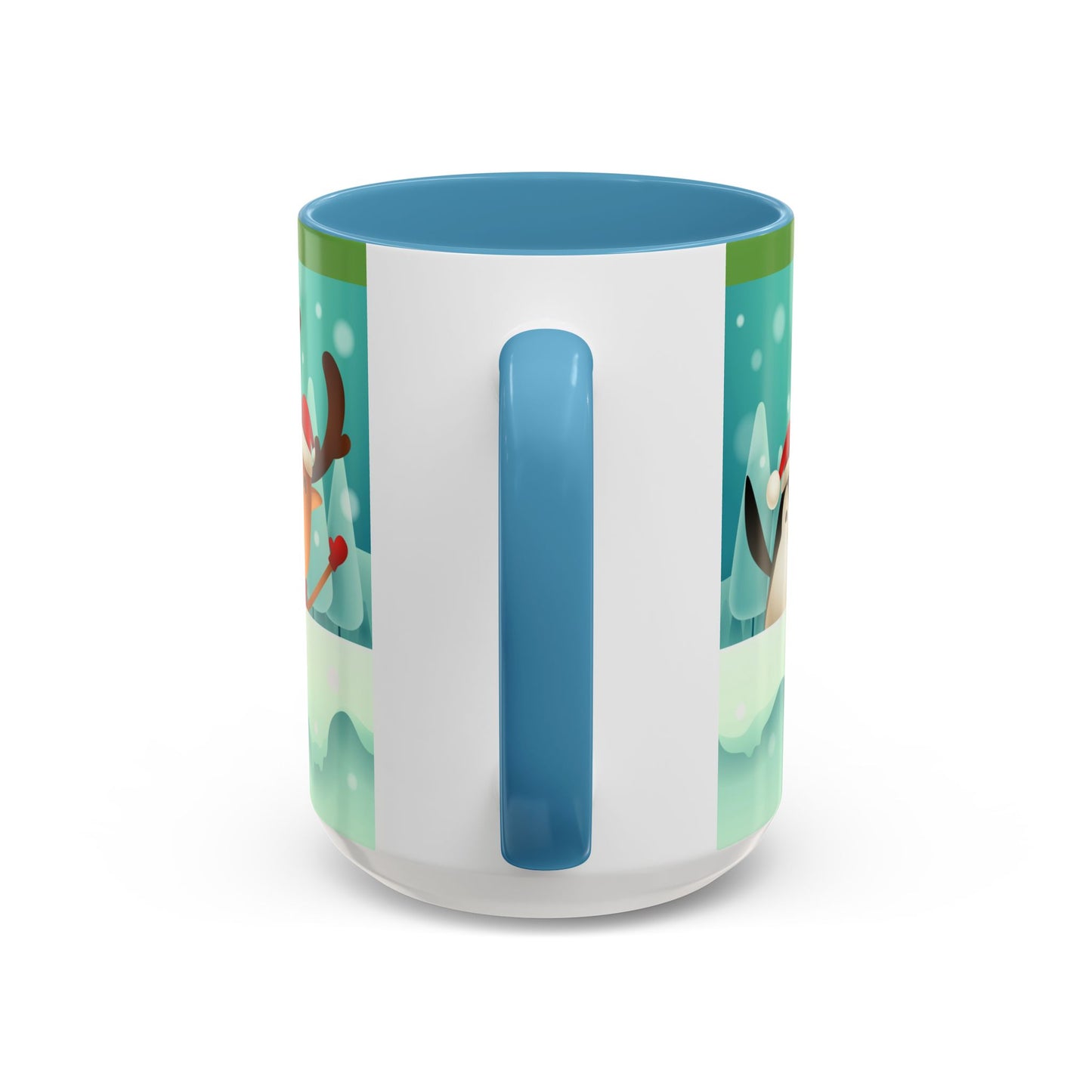 Festive Animal Friends Coffee Mug - Winter Holiday Theme