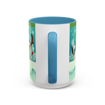 Festive Animal Friends Coffee Mug - Winter Holiday Theme