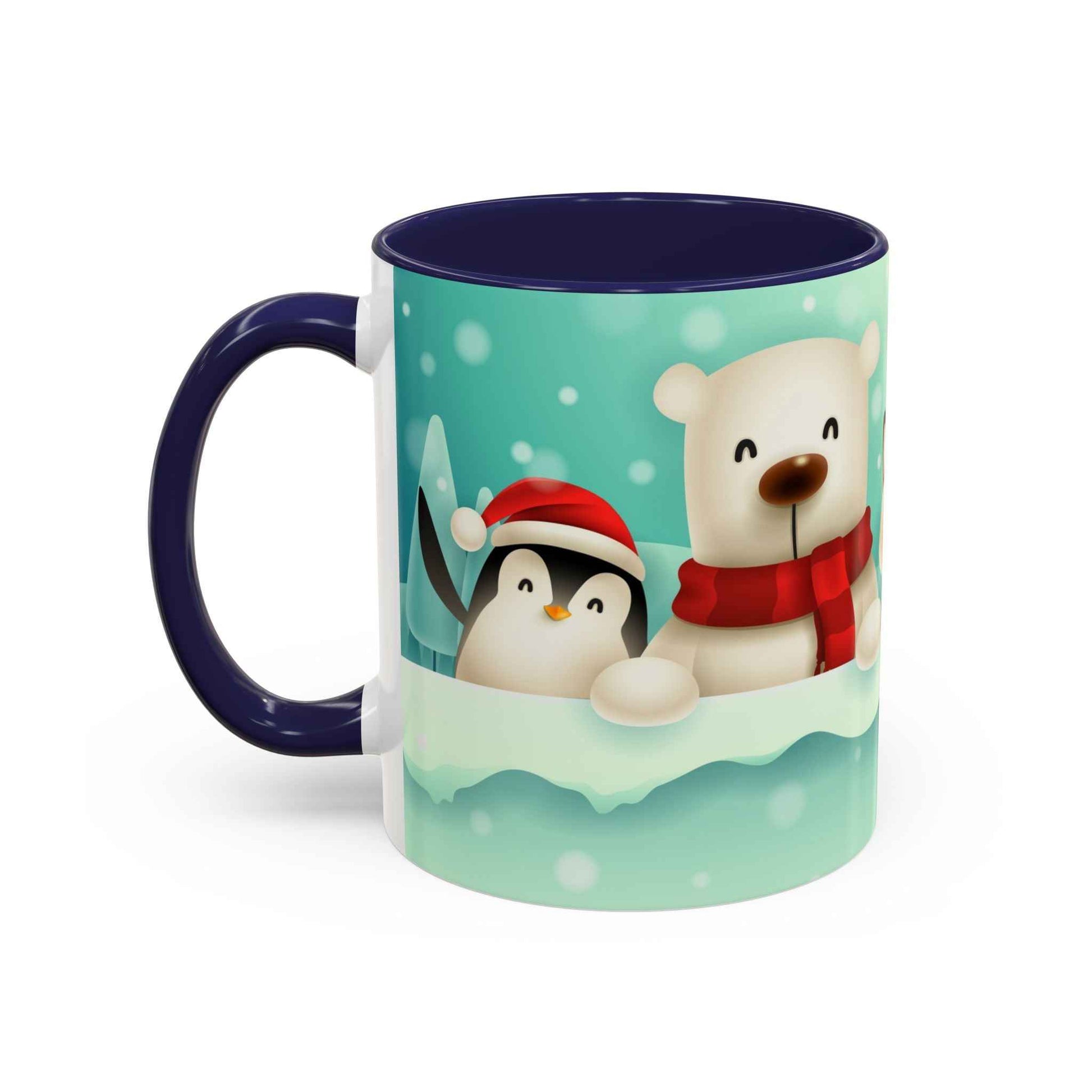 Festive Animal Friends Coffee Mug - Winter Holiday Theme