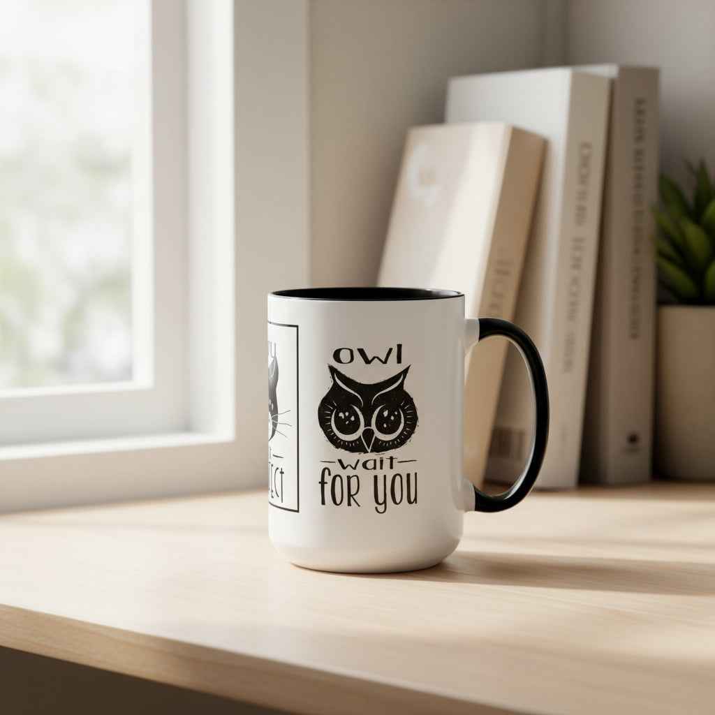 Coffee Mug - Purrfect Animal-Themed You Are Purrfect & Owl Wait For You Designs