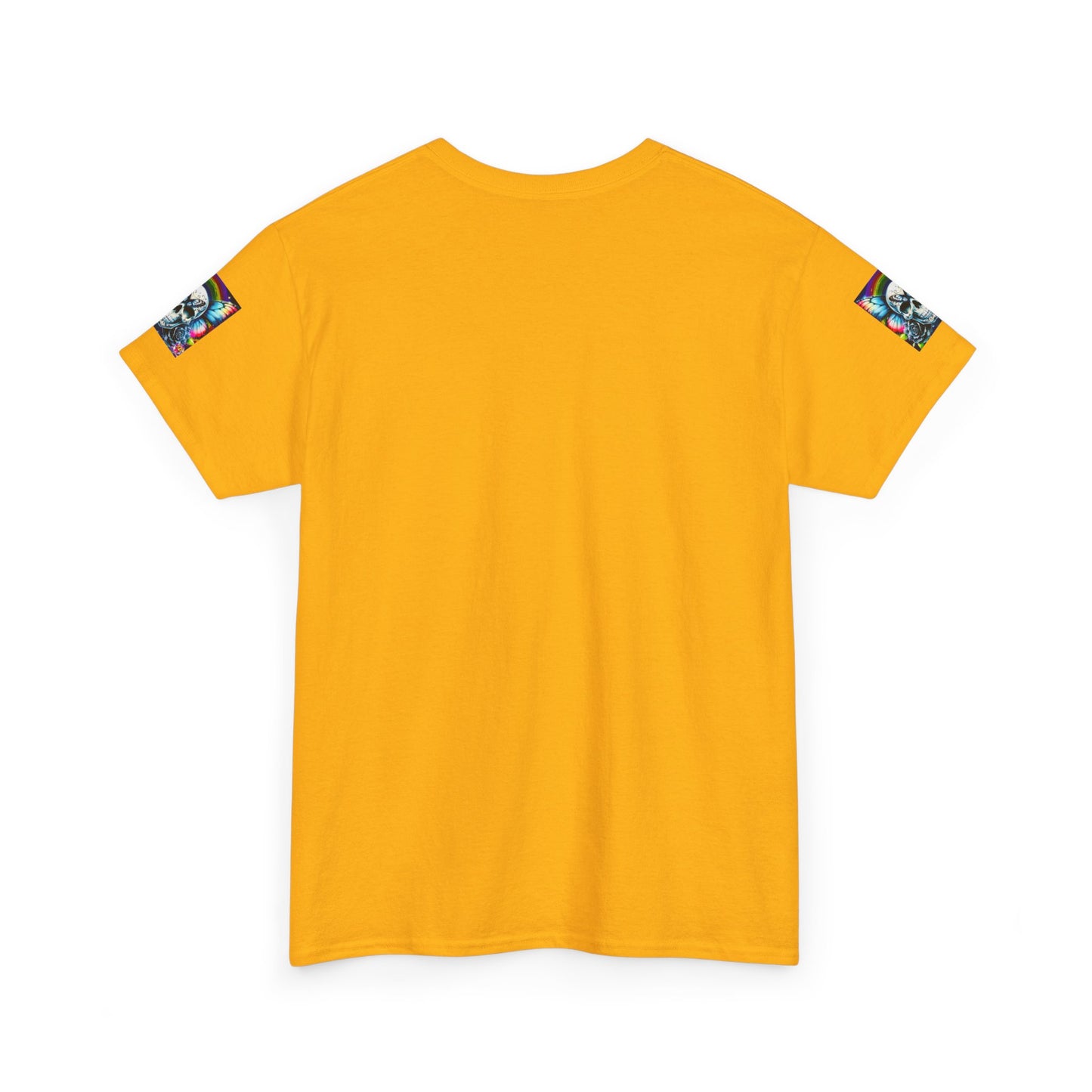 Skull Tee - Bright & Colorful Butterfly Design