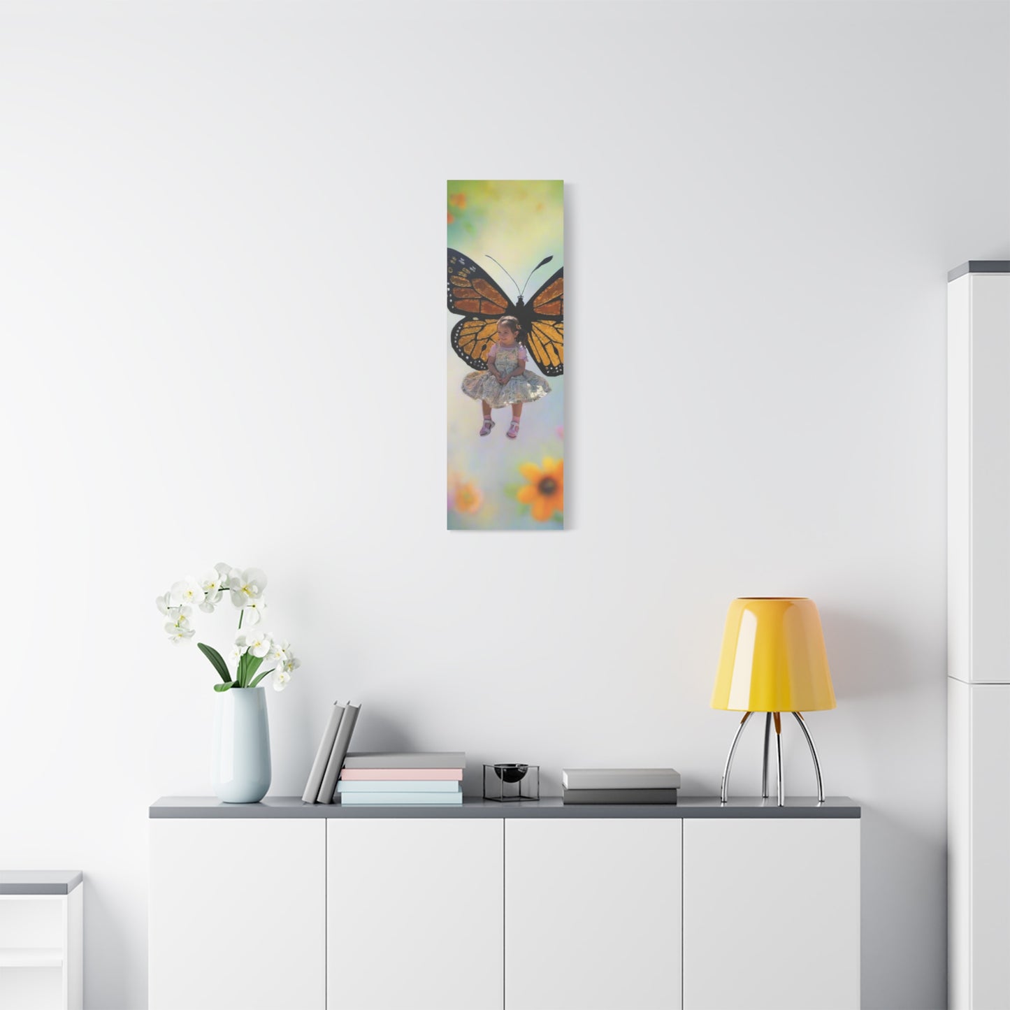 Canvas Print - Monarch Butterfly Wings & Joyful Child - Find Your Wings Collection