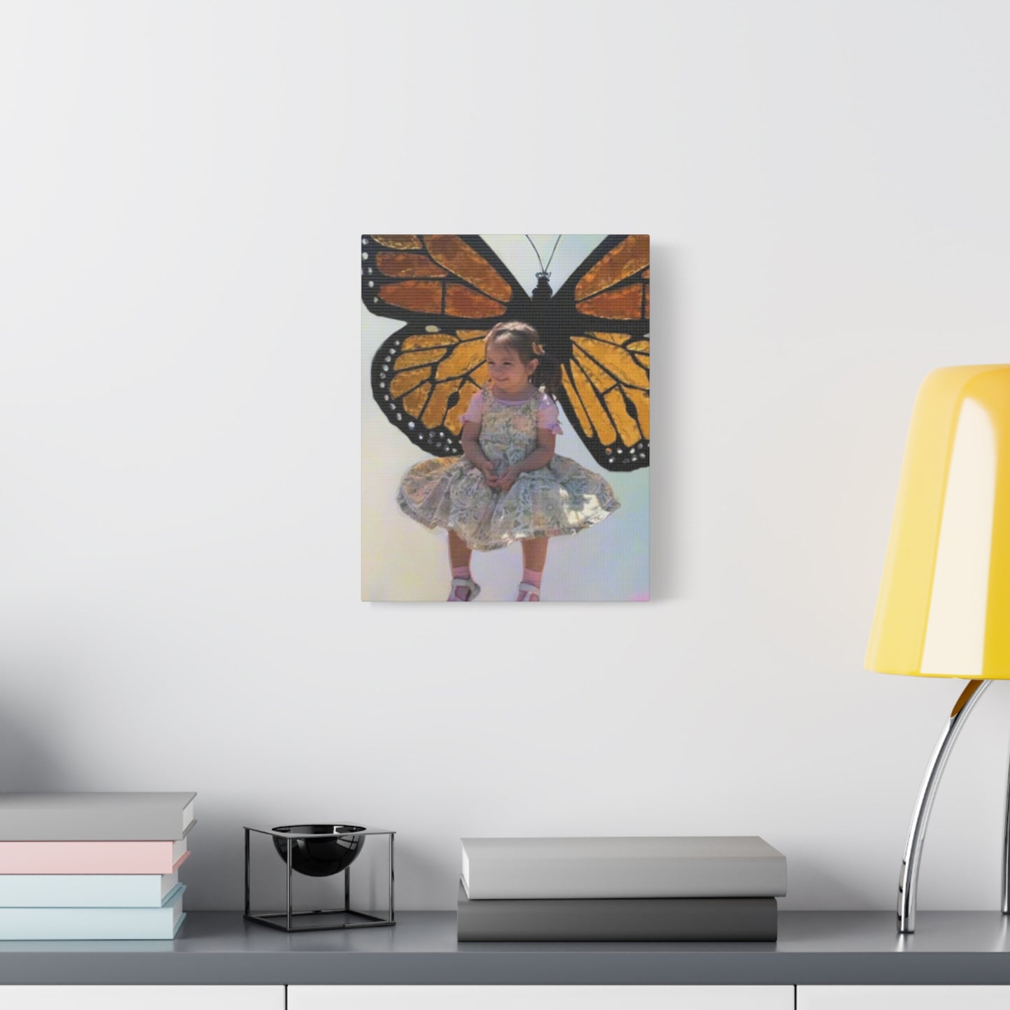 Canvas Print - Monarch Butterfly Wings & Joyful Child - Find Your Wings Collection