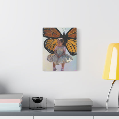 Canvas Print - Monarch Butterfly Wings & Joyful Child - Find Your Wings Collection