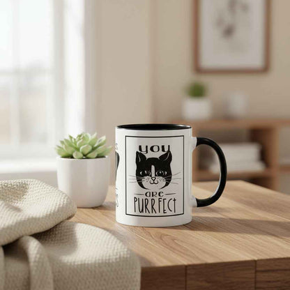 Coffee Mug - Purrfect Animal-Themed You Are Purrfect & Owl Wait For You Designs
