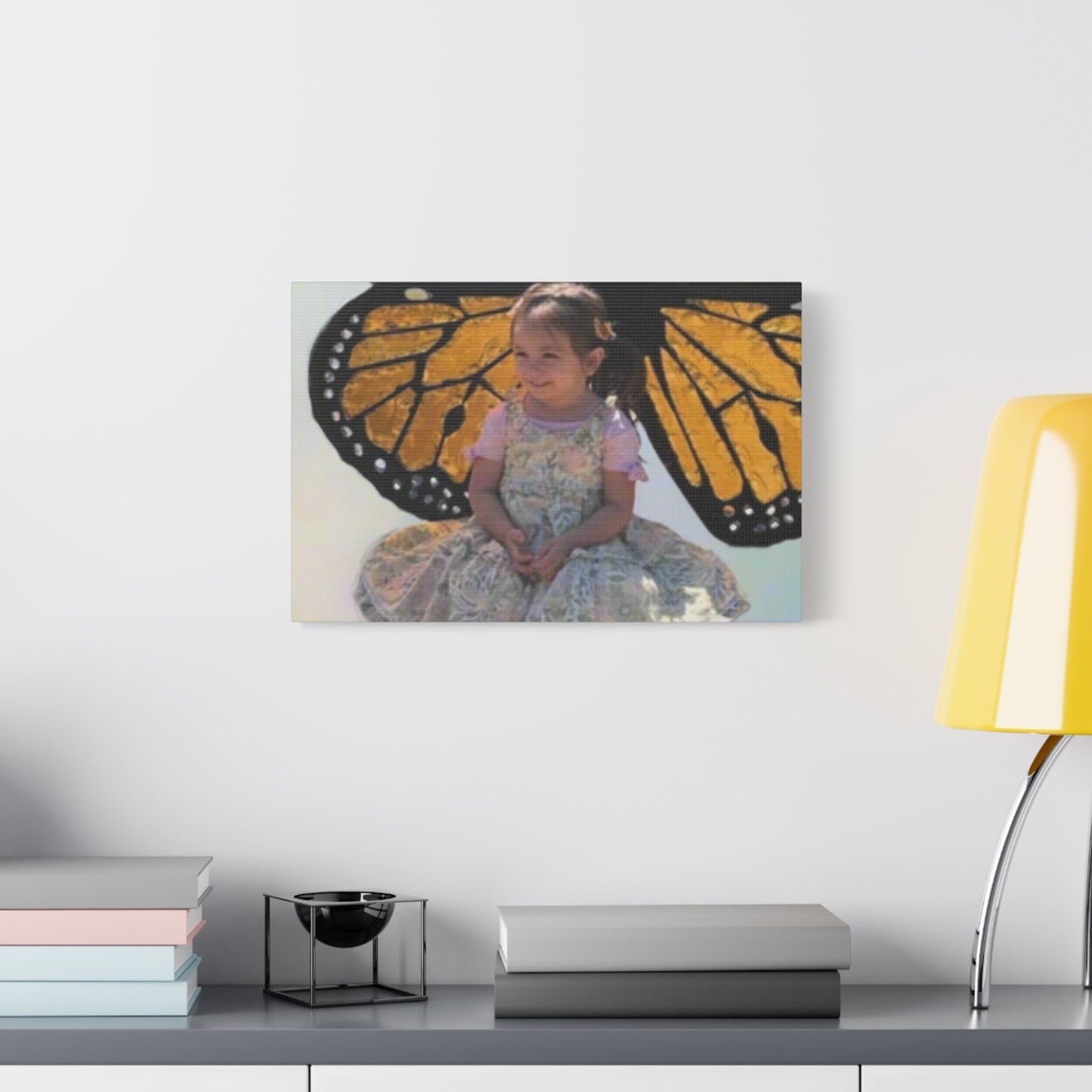 Canvas Print - Monarch Butterfly Wings & Joyful Child - Find Your Wings Collection
