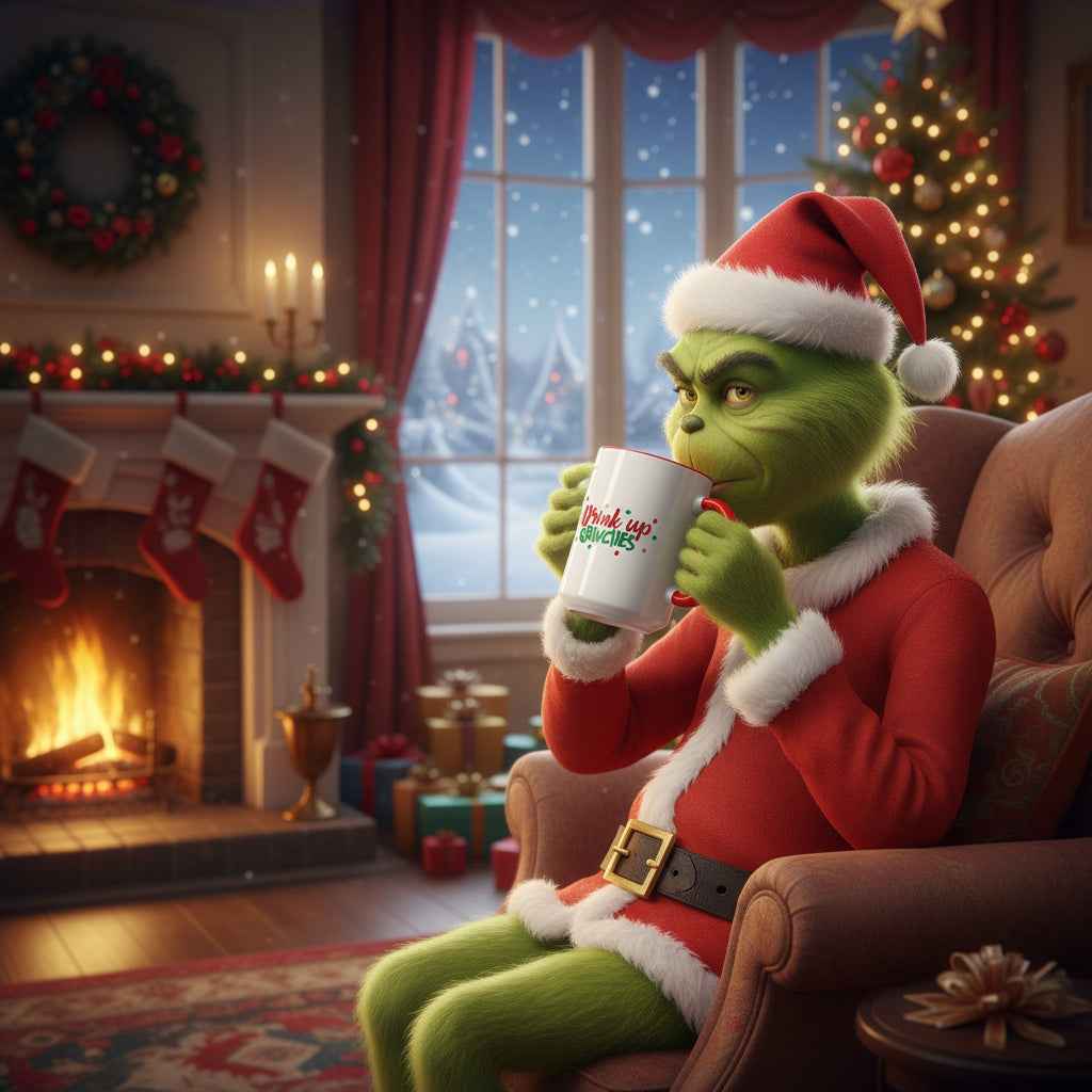 Fun Holiday Cheer Grinch Coffee Mug
