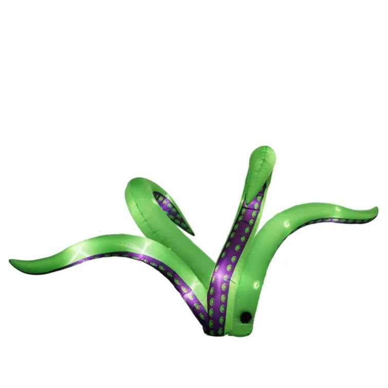 2 Pack Halloween Inflatable Octopus Tentacles Outdoor Decorations, Blow Up Hanging Decoration With Built-in LED Lights, Striking Window Decor For Halloween Party Outdoor Yard Garden Lawn