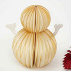 Honeycomb Handmade Paper Snowman - Holiday Decor