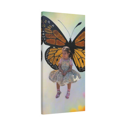 Canvas Print - Monarch Butterfly Wings & Joyful Child - Find Your Wings Collection