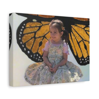 Canvas Print - Monarch Butterfly Wings & Joyful Child - Find Your Wings Collection
