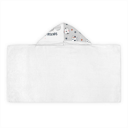 Cozy Cat-Themed Youth Hooded Towel | Best Friends Gift for Kids, Fun Bath Time Accessory, Pool Day, Beach Towel