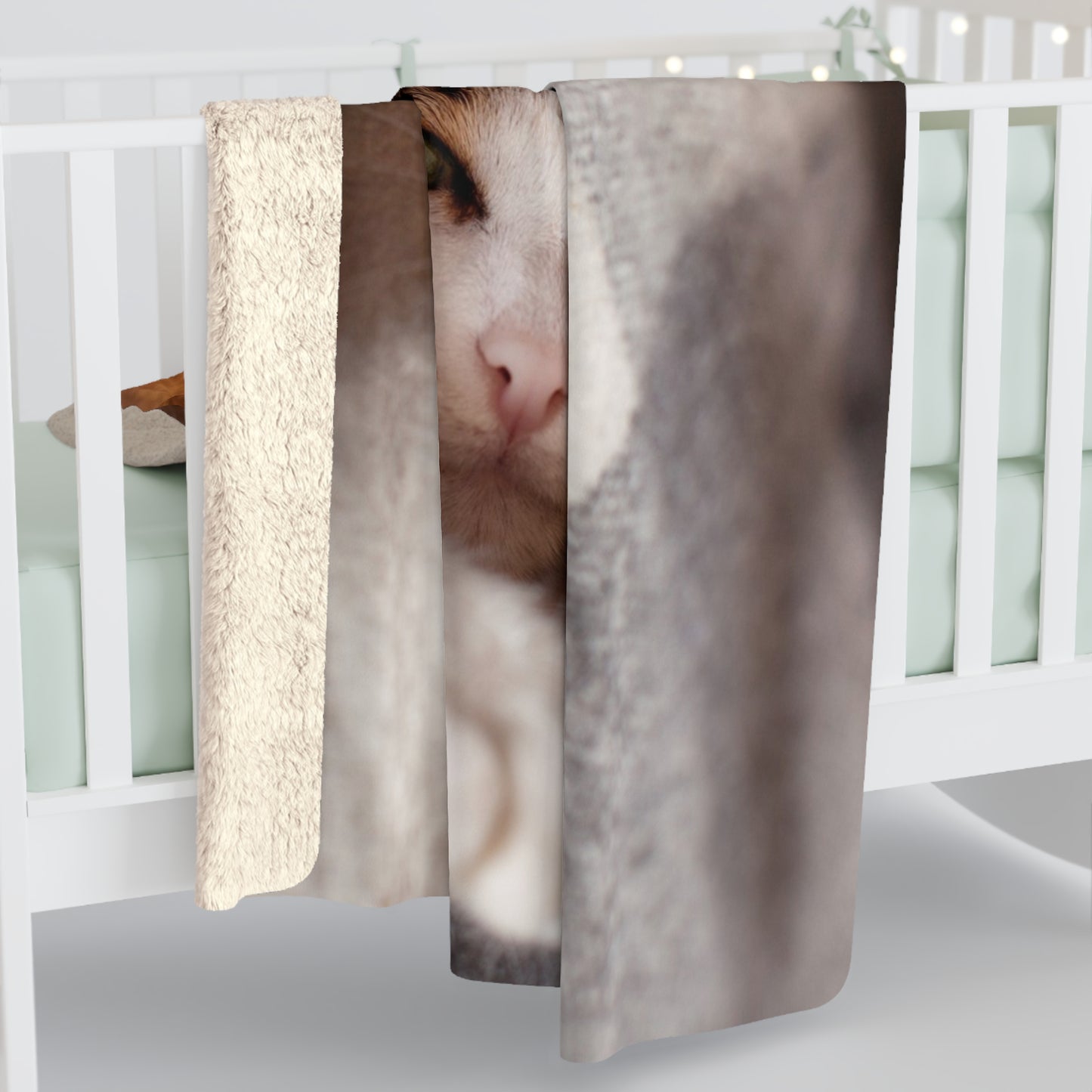Cozy Sherpa Blanket for Pet Lovers, Soft Fleece Throw for Home, Dog Cat Snuggle Gift, Perfect for Winter, Pet-Themed Decor