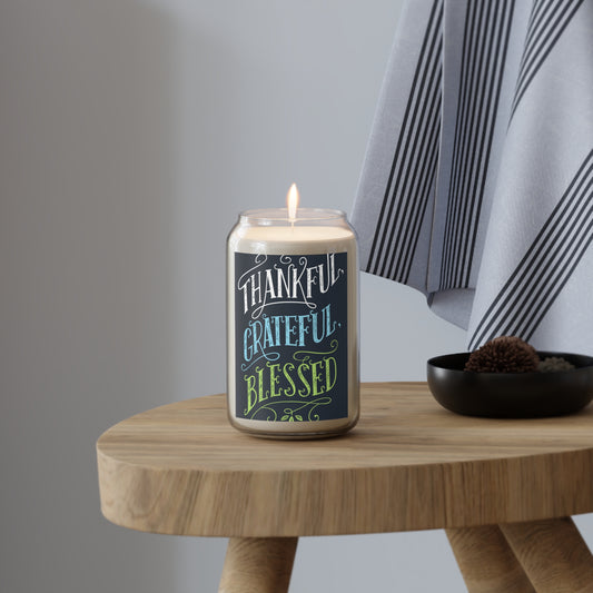 Personalized Scented Soy Wax Candle: Eco-Friendly Home Fragrance & Relaxation