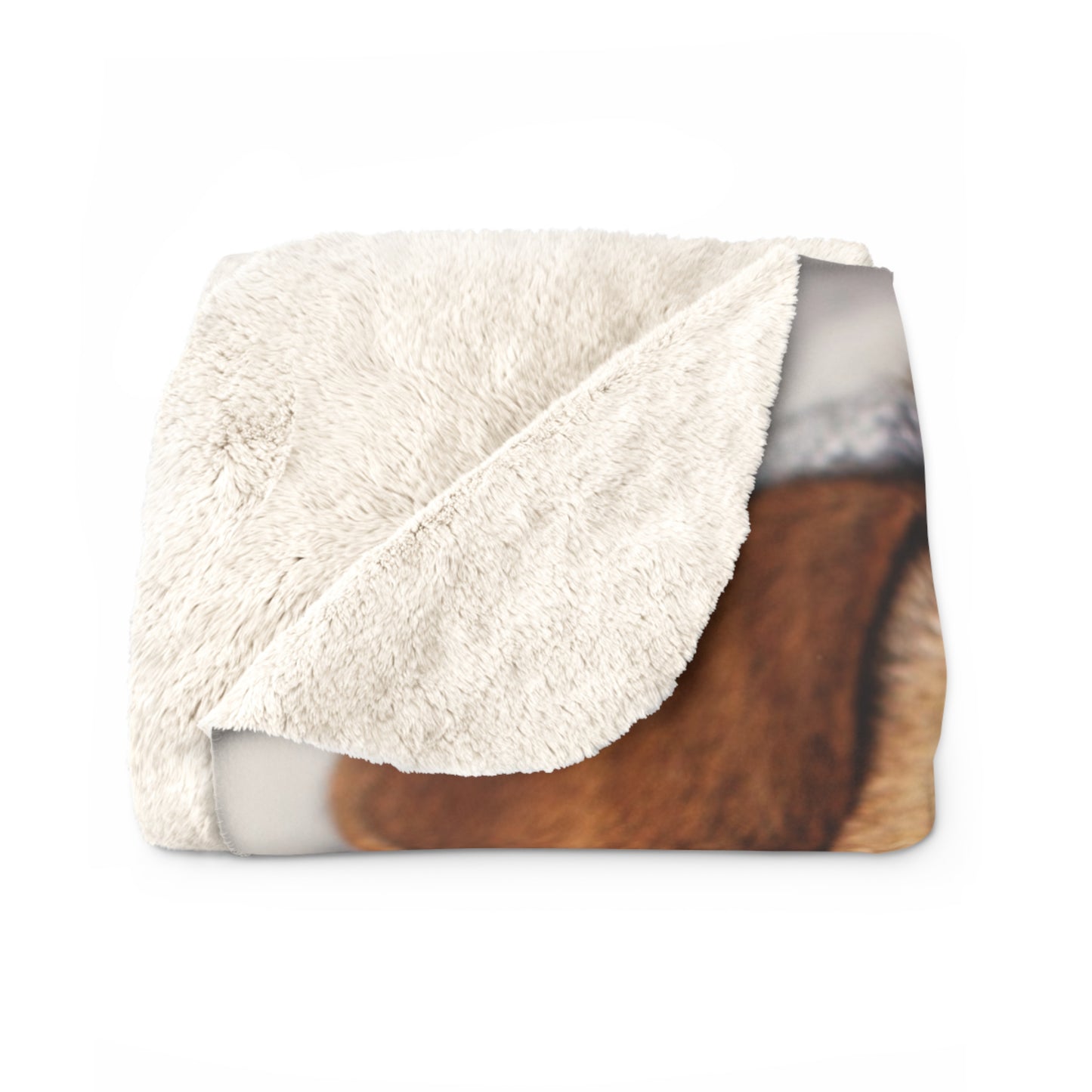 Cozy Sherpa Blanket for Pet Lovers, Soft Fleece Throw for Home, Dog Cat Snuggle Gift, Perfect for Winter, Pet-Themed Decor