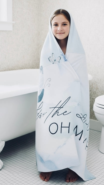 Youth Hooded Towel - Bless the Lord Oh My Soul, Personalized POD Bath Wrap