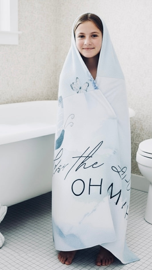 Youth Hooded Towel - Bless the Lord Oh My Soul, Personalized POD Bath Wrap