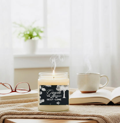 Growth Is Self-Love Motivational Soy Candle – 9oz Gift