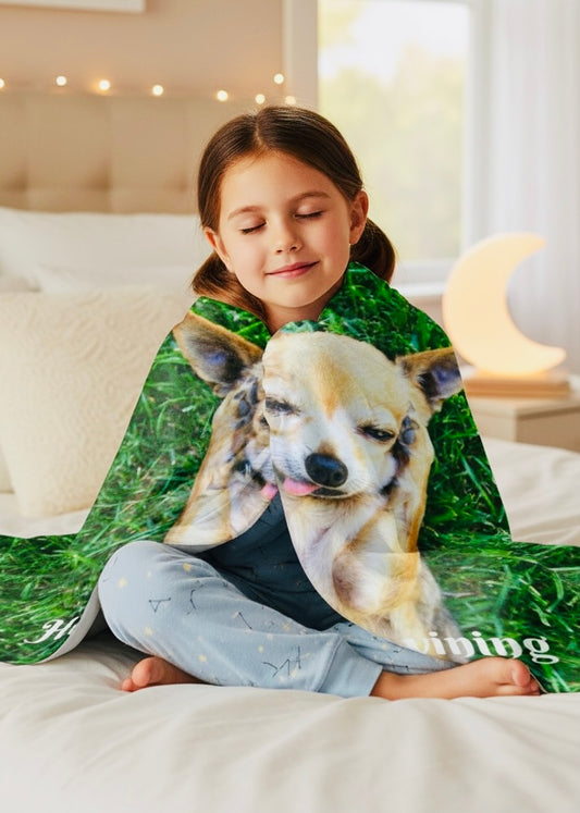 Charming Dog-Themed Velveteen Plush Blanket | Cozy Pet Blanket, Cute Dog Decor, Gift for Dog Lovers, Funny Pet Blanket, Home Comfort