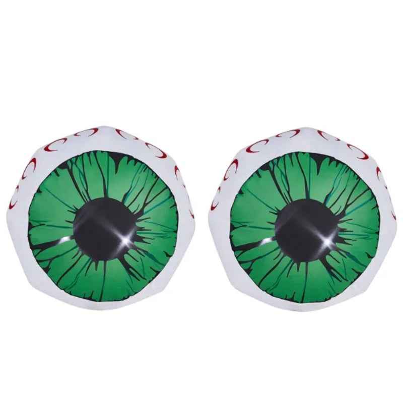 2 Packs Halloween Inflatables Large Set Of Lighted Eyes Decoration, 3FT Blow Ups Green Eyes For Yard, Inflatable Halloween Decor Outdoor With LEDs Party Supplies Blow Up Decoration For Indoor Outdoor
