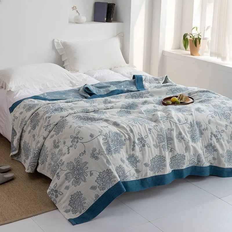 Thickened Autumn And Winter Five-layer Gauze Bed Sheet Blanket Bedspread Air Conditioning Blanket Blanket