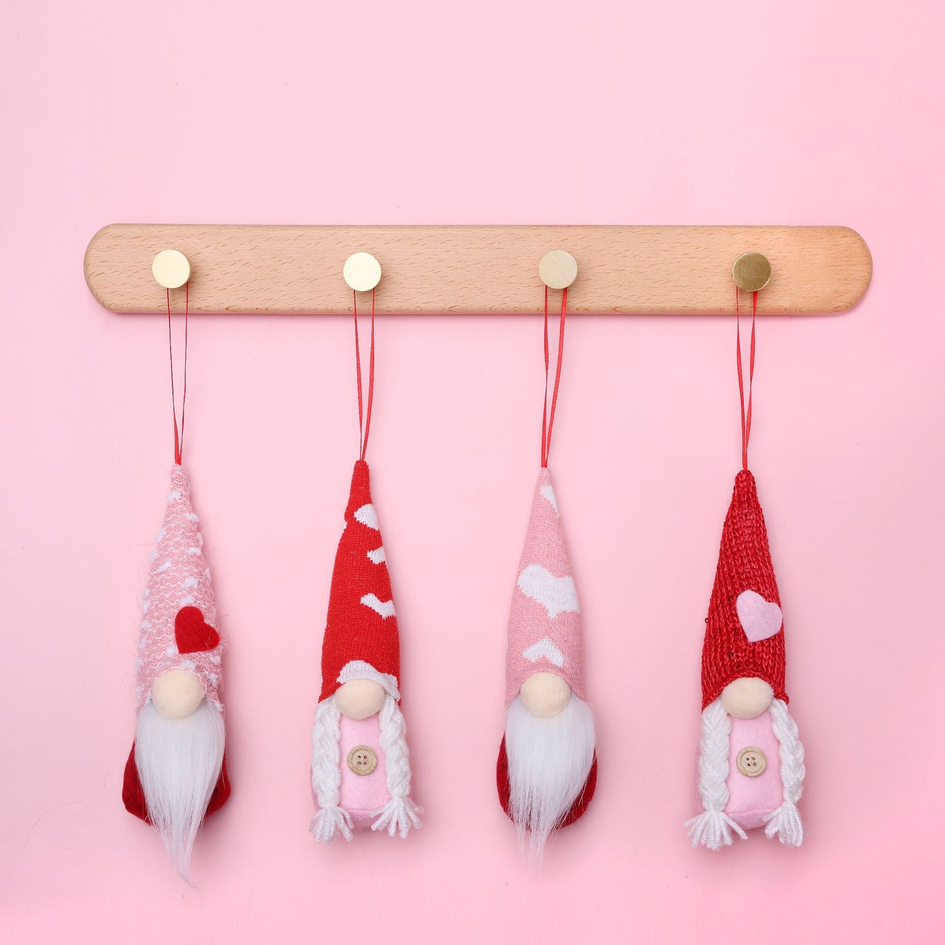 Wool Pendant Heart-shaped Plush Toy
